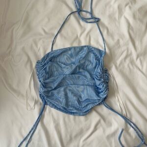 Blue tube top